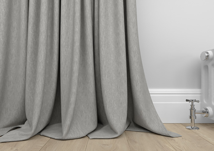 Genoa Faux Silk (Blackout), Silver Shimmer - Made to Measure Curtains - Image 6